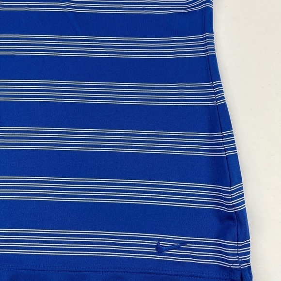 Nike Golf Tour Performance Polo Womens Small Blue Striped Griffen Gate Golf Club - Picture 6 of 8